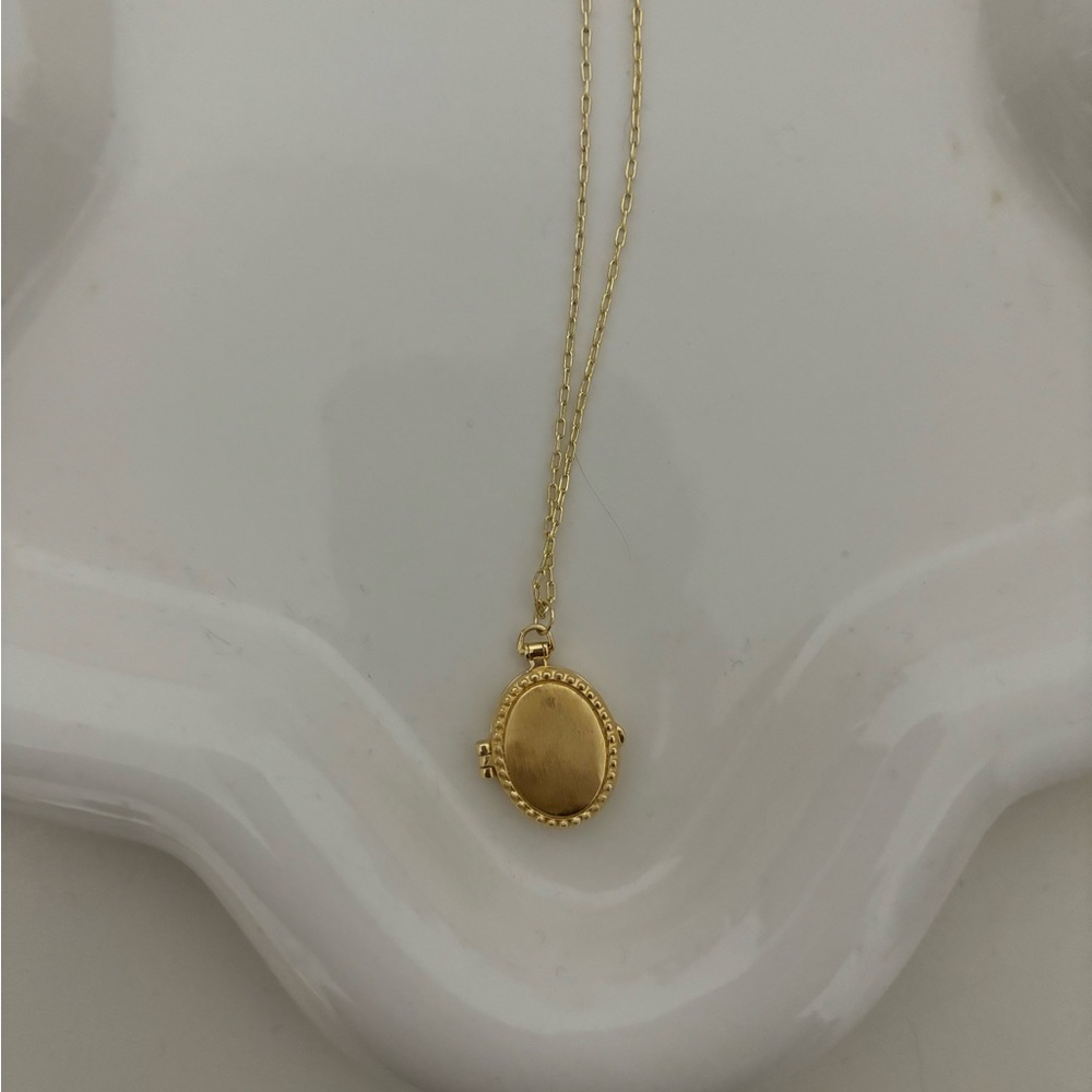 Gorjana Bali Antique Locket Necklace